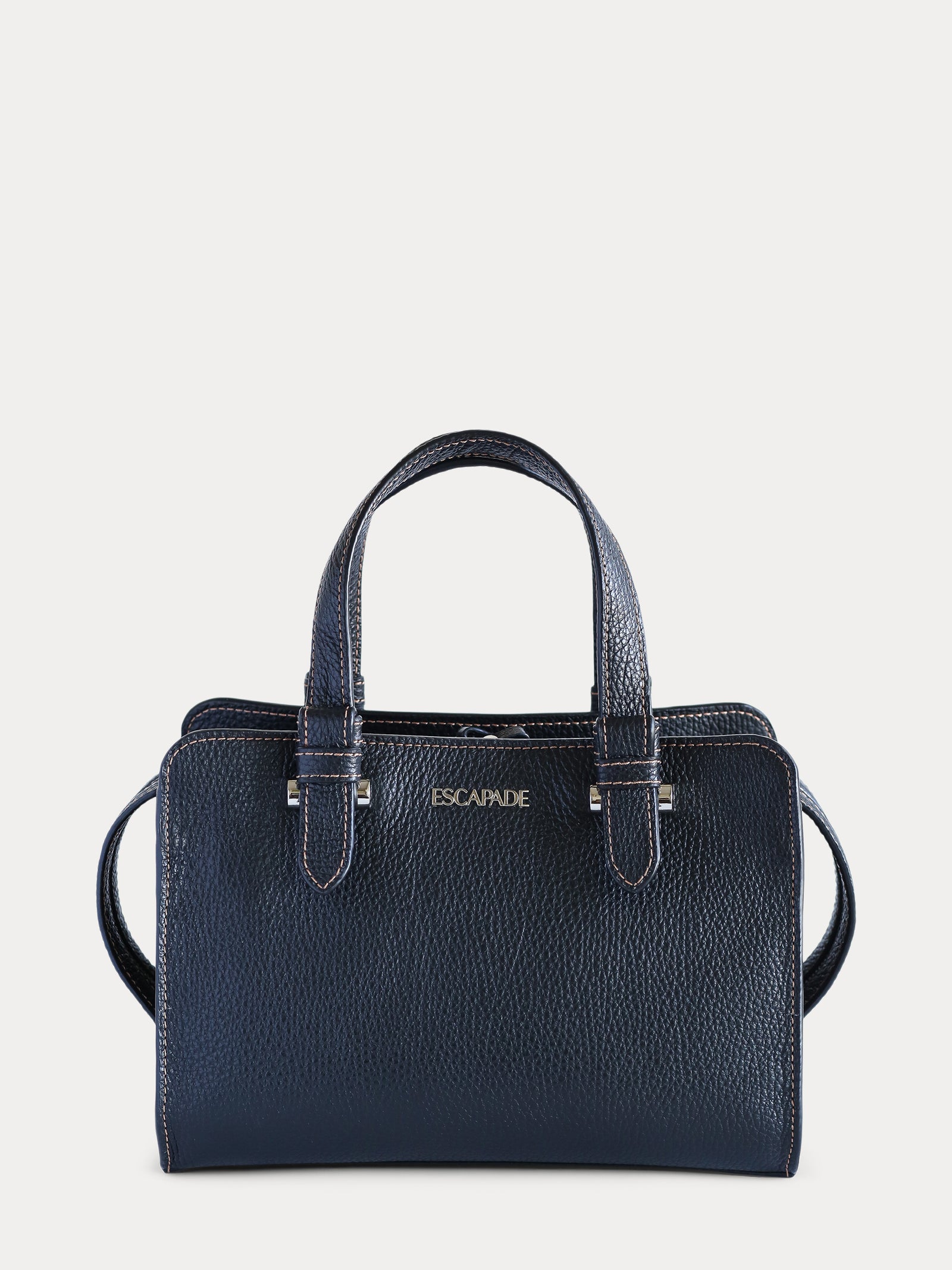 Dark Blue leather backpack