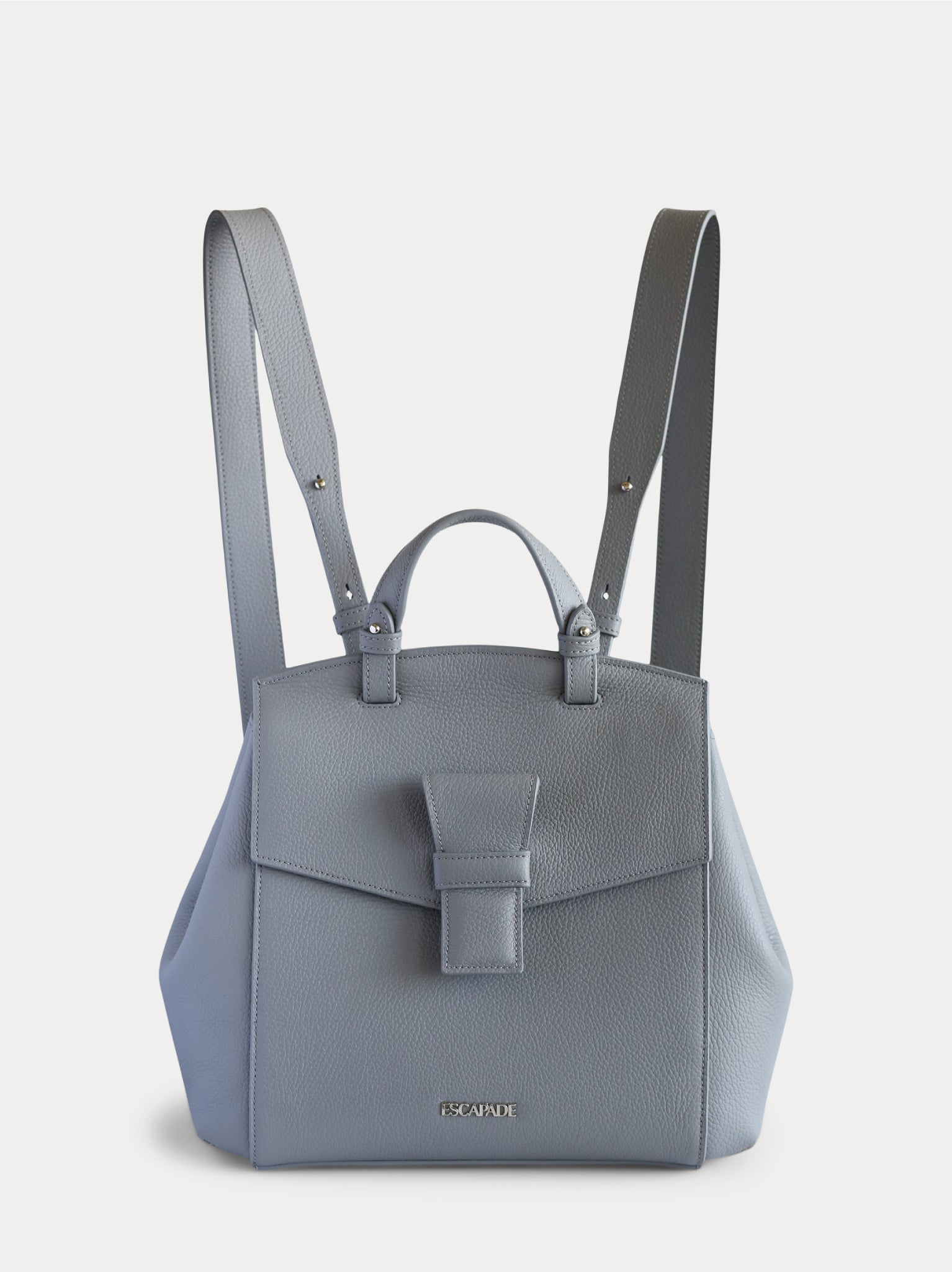 Convertible leather tote bag