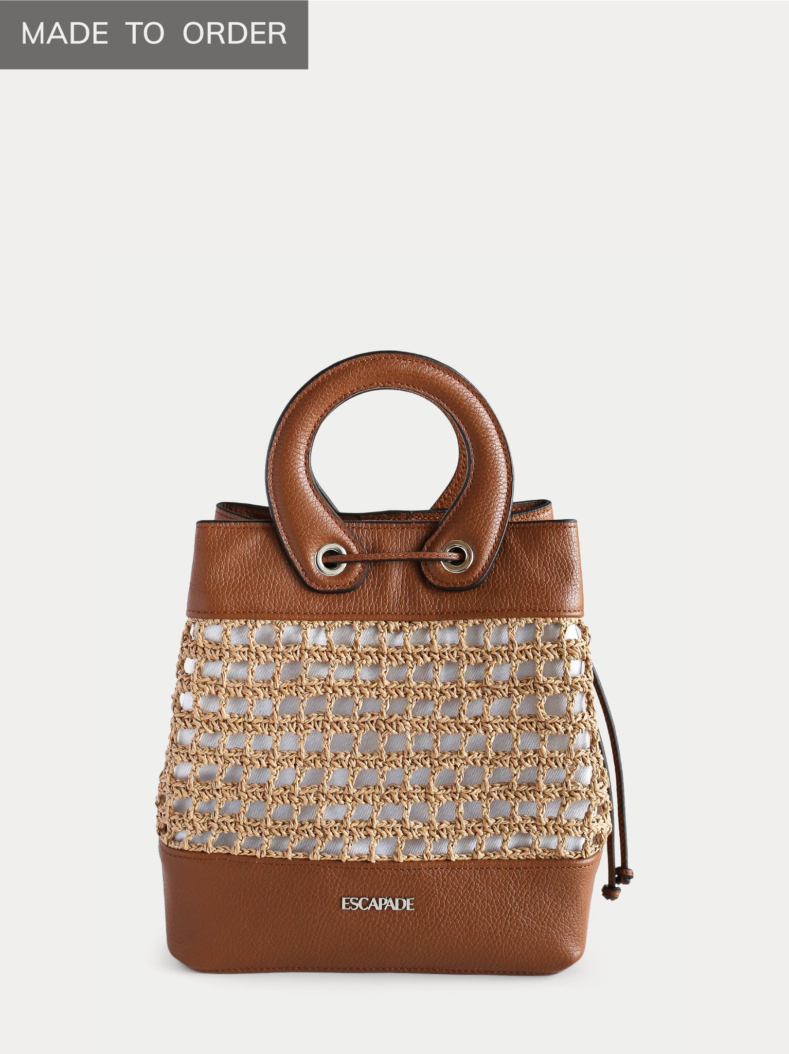 handmade bucket bag