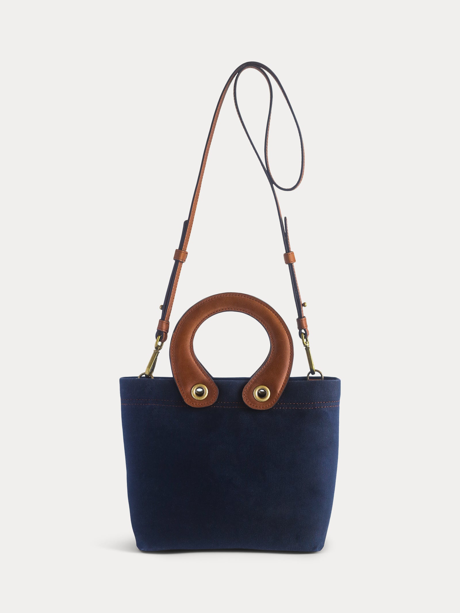 dark blue tote bag